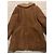 Autre Marque Cappotto lungo in lana e shearling marrone - vista 4
