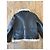 All Saints Black leather aviator jacket with shearling lining - view 8