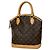 Borsa Tote Lockit di Louis Vuitton Marrone Monogramma