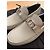 Dior Odeon Mocassino in Pelle Grana Grigia/Beige Grigio - vista 7
