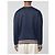 Valentino Marineblauer Hoodie mit 'V'-Applikation Dunkelblau - Ansicht 11