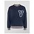 Valentino Marineblauer Hoodie mit 'V'-Applikation Dunkelblau - Ansicht 9
