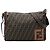 Borsa a tracolla in tela Zucca marrone Fendi