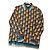 Camisa de seda estampada Casablanca Blanco Azul Naranja Amarillo