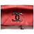 SAC A MAIN CHANEL ULTRA SOFT SHOPPING LOGO CC EN CUIR SUEDE ROUGE HAND BAG - vue 3