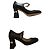 Décolleté Miu Miu in pelle nera con strass misura 40 Nero