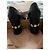 Décolleté Miu Miu in pelle nera con strass misura 40 Nero - vista 2