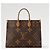 Louis Vuitton Onthego GM Bag / Giant Reverse Monogram Patterns Light brown Dark brown - view 3