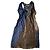 Autre Marque No-Na Pure Seidenkleid Braun Blau