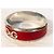 Iconico bracciale DOLCE & GABBANA in pelle rossa effetto rettile e acciaio Argento Rosso - vista 4