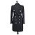 Abrigo Balmain negro de lana de doble botonadura