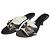 Sandali Balenciaga in pelle nera decorati con cristalli Nero