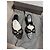 Sandali Balenciaga in pelle nera decorati con cristalli Nero - vista 3