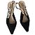 Christian Dior High Heels Schwarz Stoff