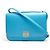 Borsa a spalla media in pelle Goya Loewe Blu