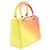 Borsa a mano Christian Dior Bordò Giallo - vista 2