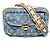 Denim Monogram Bauchtasche von Louis Vuitton Blau