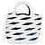 Borsa Balenciaga Neo Basket 630708 in blu e bianco