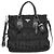 Prada Borsa in nylon TESSUTO Gather da donna, borsa a spalla - Nero