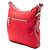 Prada Rosso Saffiano Rifinito Tessuto Borsa a Tracolla con Zip - vista 2