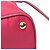 Borsa Tote in Tessuto con Bordo Saffiano Rosa di Prada - vista 10
