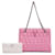 Versace Virtus Tote aus rosa gestepptem Leder Pink  - Ansicht 12