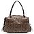 Salvatore Ferragamo Tote de lona recubierta Gancini marrón Ferragamo Castaño