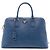 Borsa Promenade Saffiano Lux blu grande di Prada