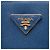 Borsa Promenade Saffiano Lux blu grande di Prada - vista 5