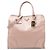 Borsa da shopping Prada in Saffiano Lux rosa
