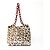 Bolso de cadena de cuero marrón con coleta y estampado de leopardo de Prada Castaño - vista 2