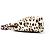 Bolso de cadena de cuero marrón con coleta y estampado de leopardo de Prada Castaño - vista 3