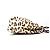 Bolso de cadena de cuero marrón con coleta y estampado de leopardo de Prada Castaño - vista 4