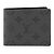 Portafoglio Bifold Slender Monogram Eclipse Reverse di Louis Vuitton Marrone Nero