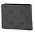 Portafoglio Bifold Slender Monogram Eclipse Reverse di Louis Vuitton Marrone Nero - vista 2