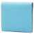 Billetera Bifold Evelyne de Hermès Azul Azul claro - vista 2