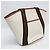 Moynat Damen Leder- und Canvas-Shopper Braun Beige - Ansicht 9