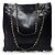 Timeless Vintage schwarze Leder Tote von Chanel