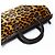 Borsa a mano in pelle di pony con stampa leopardata marrone Prada - vista 13