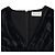 Abito Mini a V in Velluto Nero di Saint Laurent - vista 5
