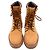 Edge Céline Botas em Nubuck Marrom com Acabamento em Couro Celine Kurt Vermelho - vista 5