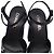 Chanel CC Ankle Strap Platform Sandals in Black Patent Leather - view 6