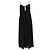 Vestido midi de algodón negro Freya con cortes acentuados de Ulla Johnson