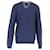 Hugo Boss Boss V-Ausschnitt Pullover aus navyblauer Baumwolle Marineblau  - Ansicht 3
