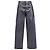 Jeans a gamba larga a vita alta in cotone argento Isabel Marant Étoile Metallico