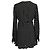 Abito mini a pois in viscosa nera Saint Laurent Nero - vista 3