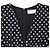 Abito mini a pois in viscosa nera Saint Laurent Nero - vista 5