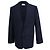 Céline Celine Single-Breasted Blazer in Navy Blue Wool