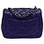 Timeless Borsa a spalla Chanel Mini Classic Square in pelle di agnello viola Porpora - vista 3