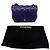 Timeless Borsa a spalla Chanel Mini Classic Square in pelle di agnello viola Porpora - vista 8